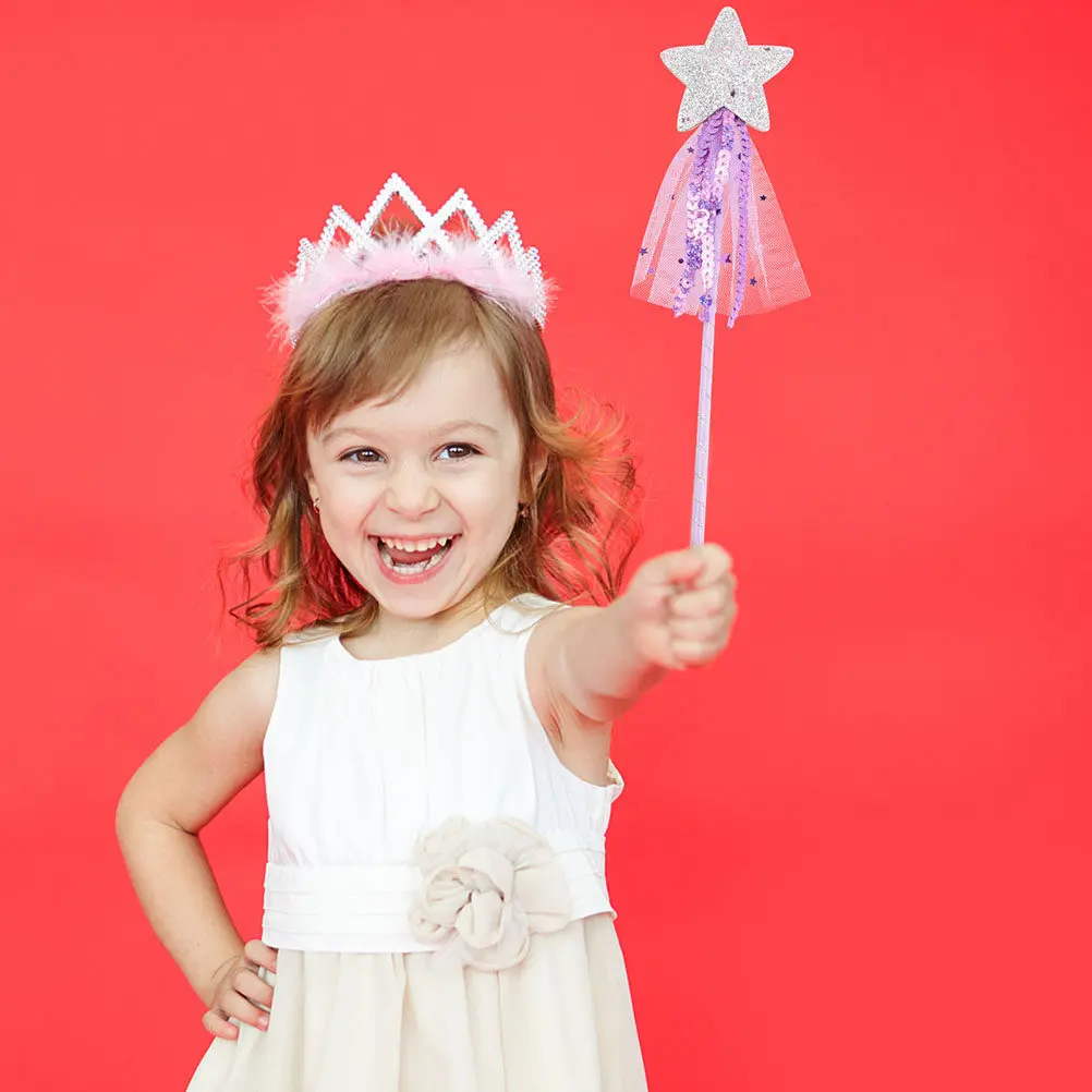Girls Fairy Tutu Skirt Set with Wand – Princess Dress-Up Costume for Birthday, Dance, Party & Cosplay