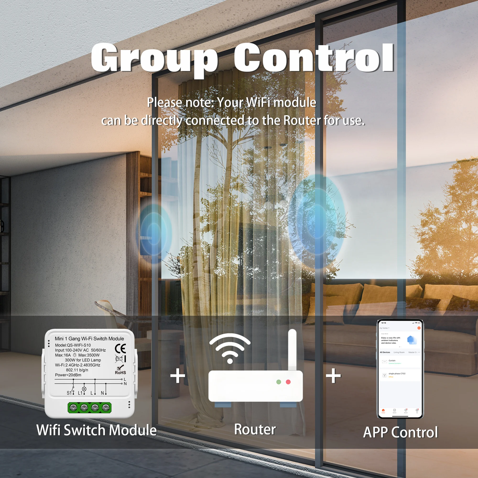 16A Tuya Smart WiFi Switch Modulo 1/2/3/4 Gang Switch Mini Smart Breaker Smart Life Control Supporto Alexa Google Home