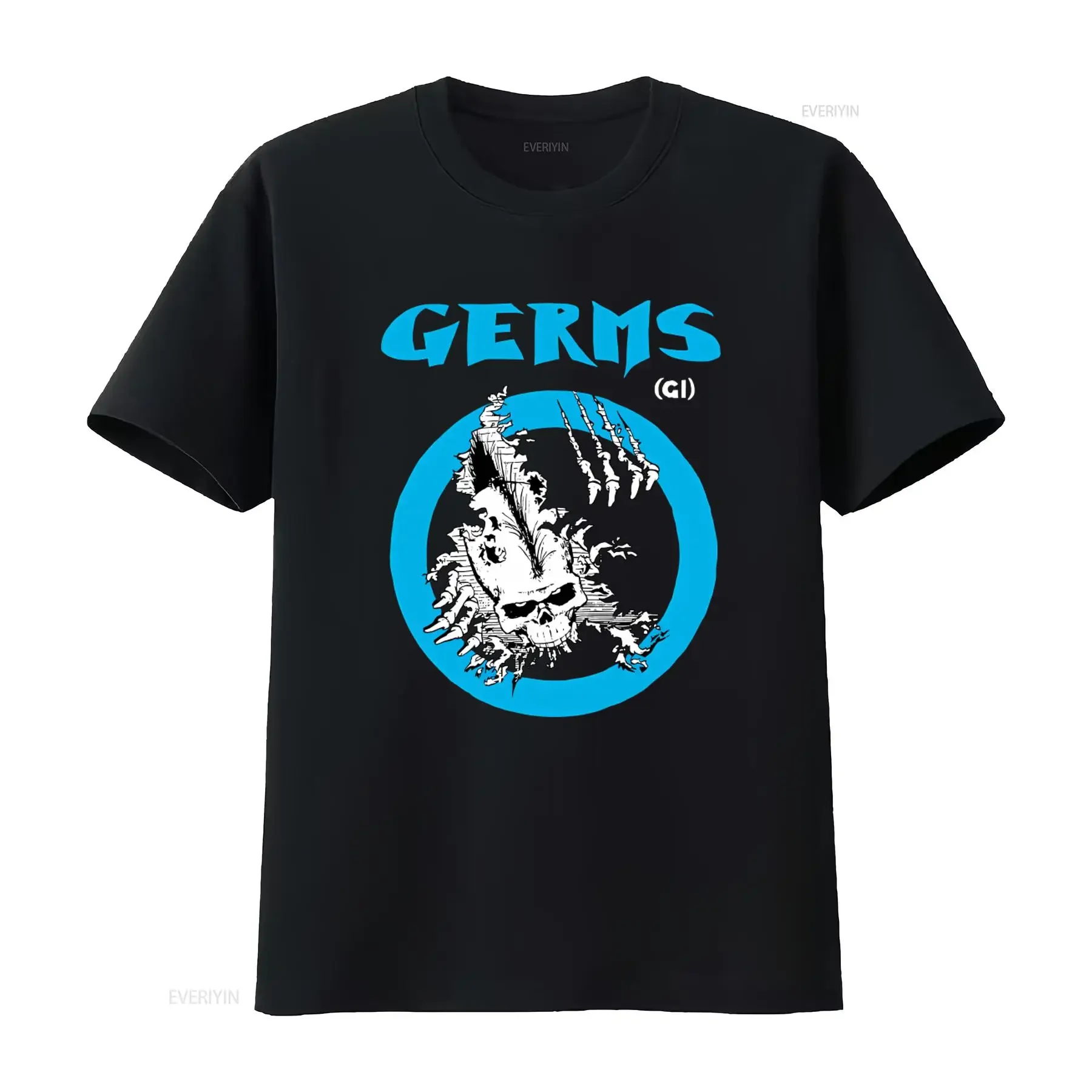 M 4XL Cotton T Shirt Germs Band GI Media Blitz Darby Crash Pat Smear Punk Rock Design vintage Washed Unisex Versatile fashion