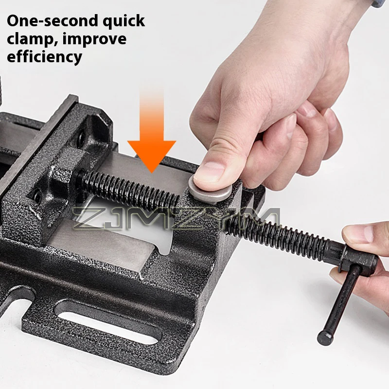 Adjustable Flat Piler Bench Vise High Precision Universal Clamp With Swivel Base For Workbench 3-5 inch