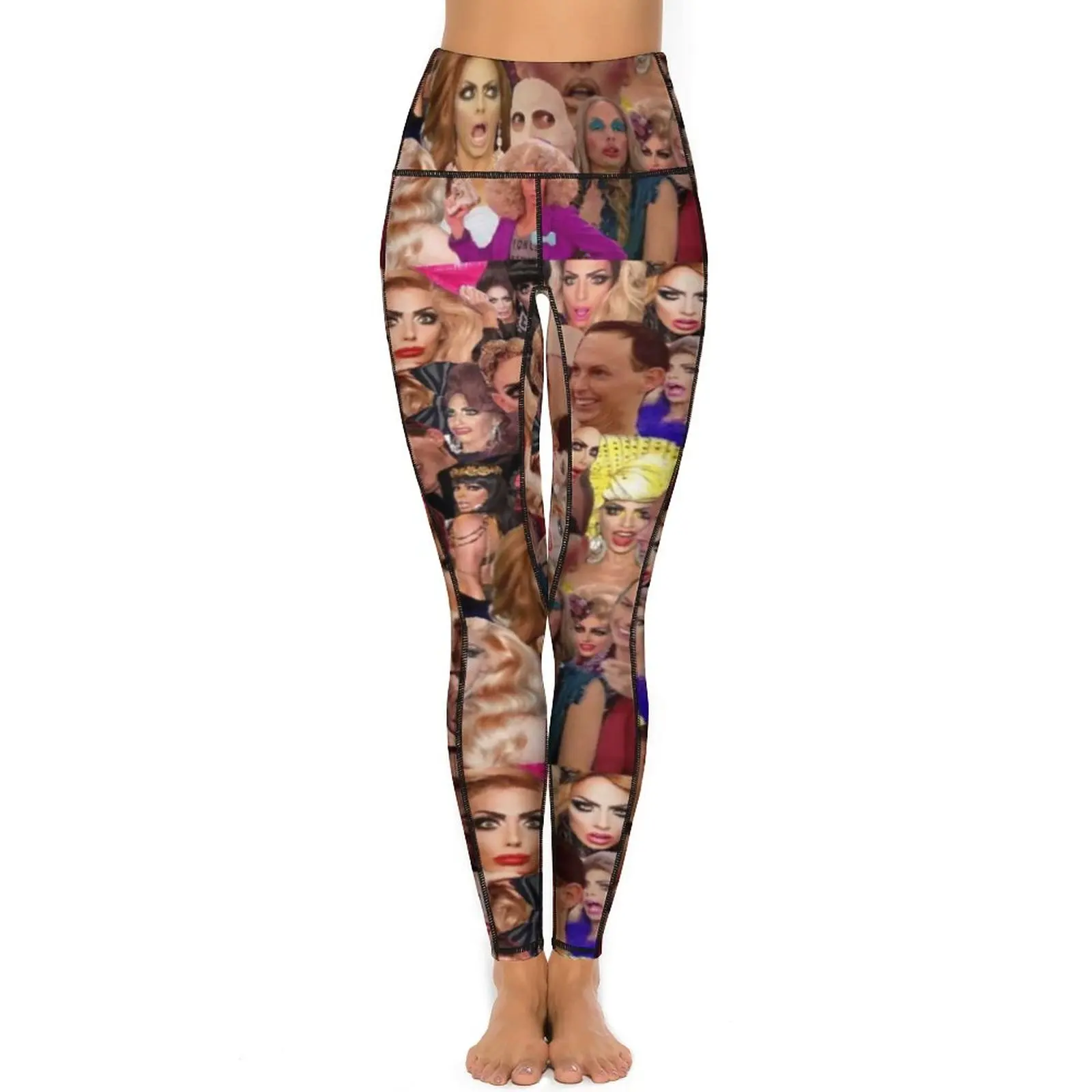 Queens Meme Print Leggings Alyssa Edwards Collage Fitness Yoga Hosen Frauen Push Up Atmungsaktive Leggins Sexy Grafik Sport Legging