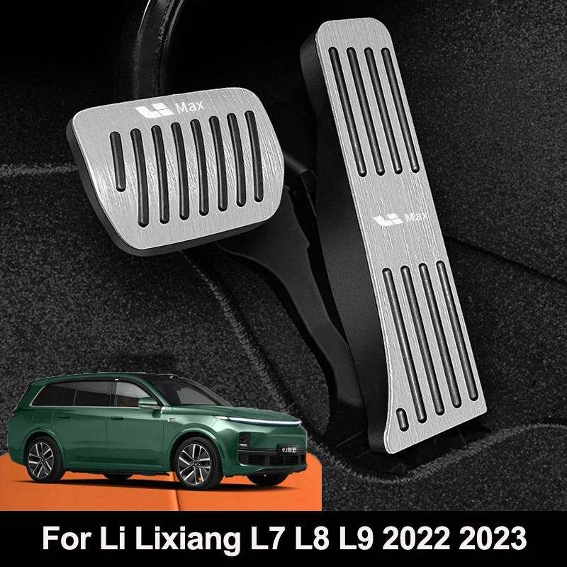 

For Li Lixiang L7 L8 L9 2022 2023 Car Brake Pedal Anti Slip Protection Cover Sticker Aluminium Alloy Modification Fit L7/L8/L9