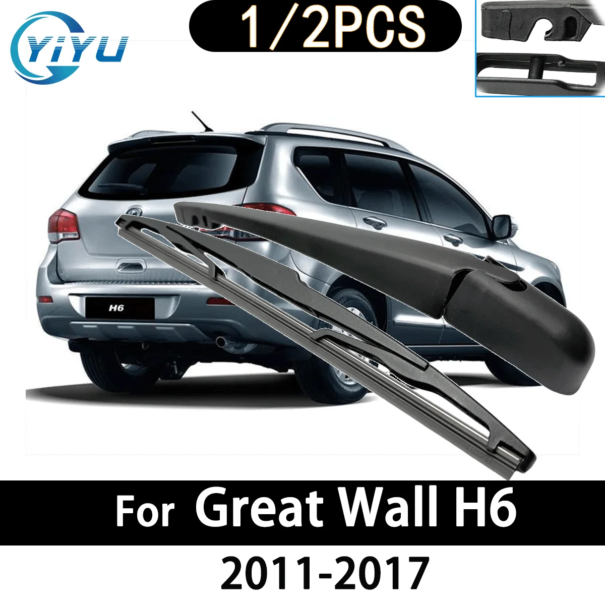 1/2PCS Auto Heckscheibe Wischer Arm Wischer Klinge für Great Wall H6 2011-2017 Auto Zubehör Zubehör