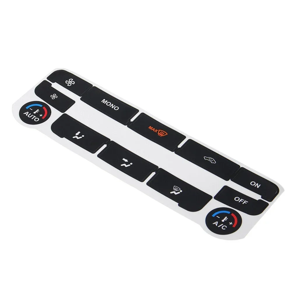 Car Stickers Accessories  A/C Climate Control Button Repair Decals Stickers Black For Ford S-Max Interior Stickers Black Trim