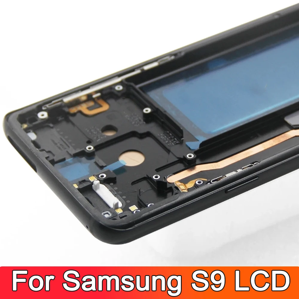 OLED Screen for Samsung S9 G960 G960F SM-G960FD Lcd Display Digital Touch Screen with Frame for Samsung S9 Screen