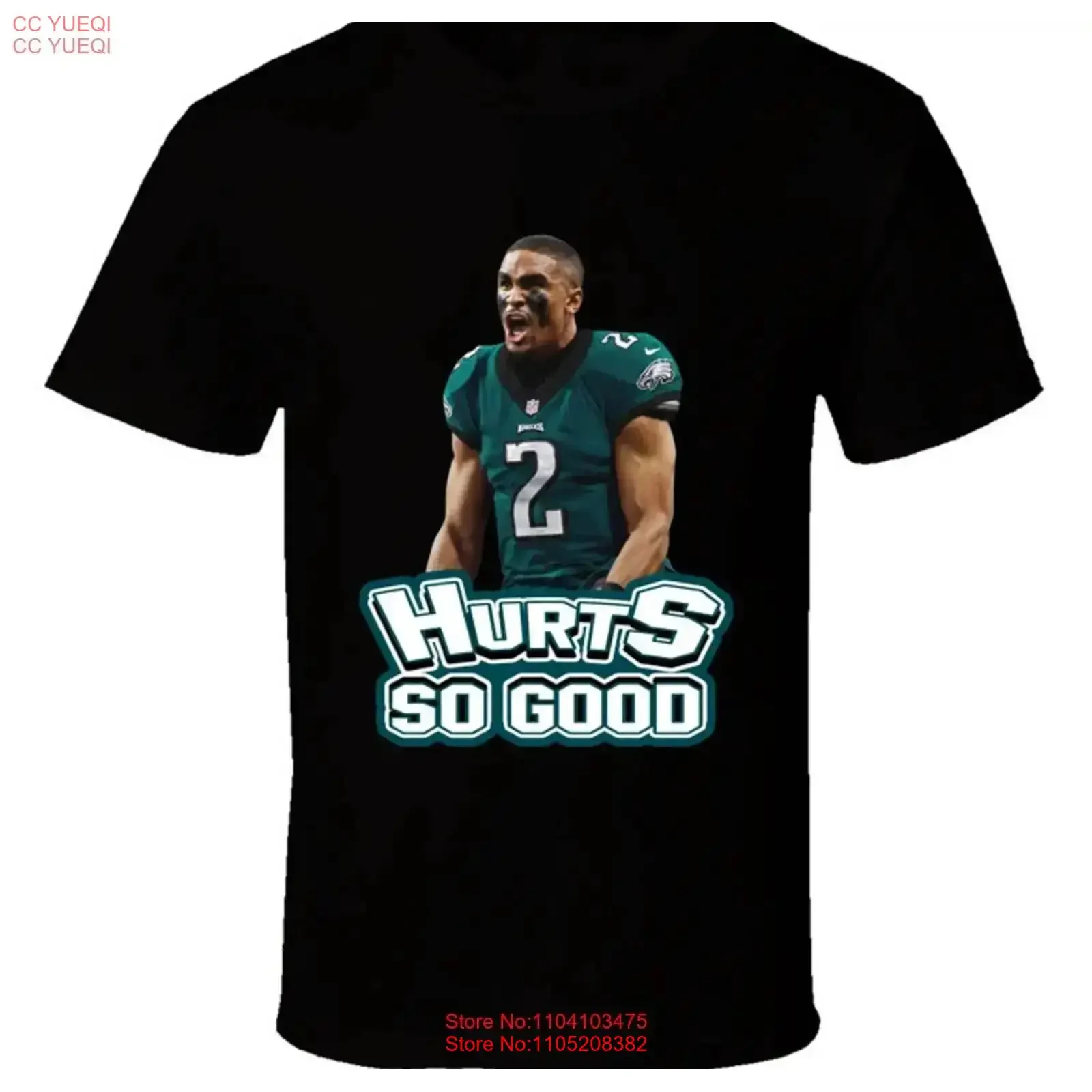 

Футболка Jalen Hurts So Good, черная, S 5XL, JJ4565, винтажная, мягкая, модная, удобная, уличная, с графикой, универсальная, унисекс