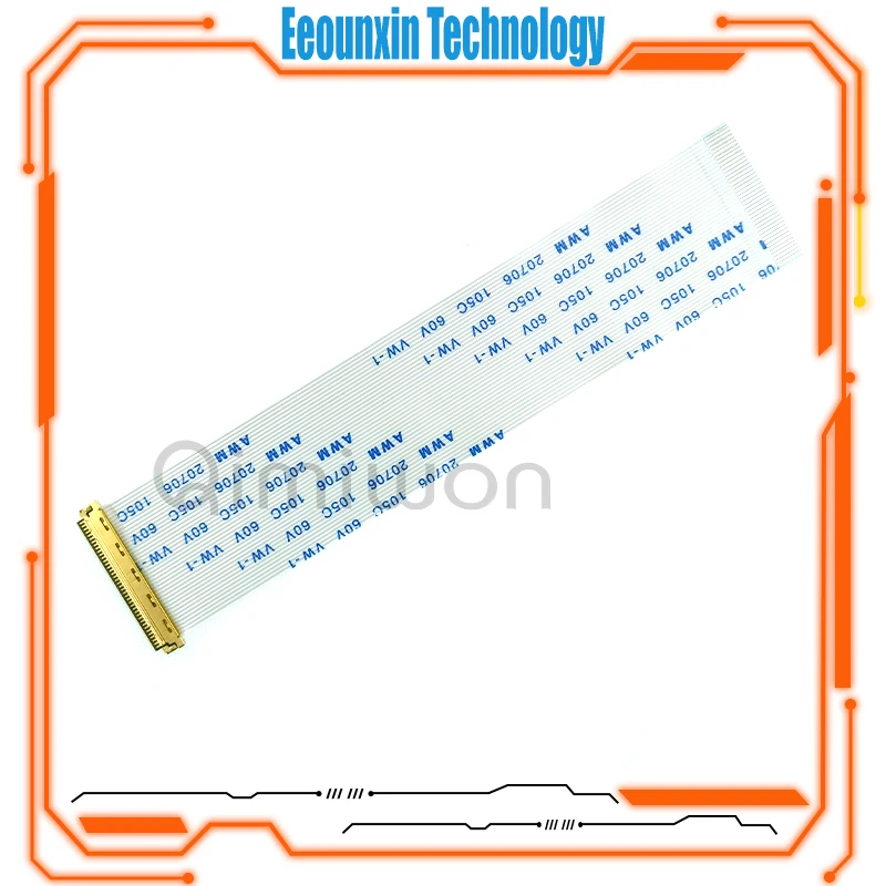 EDP I-PEX 리본 케이블, AWM 20706 105C VW-1 60V 30P 40 핀, 0.5mm, 로트당 1 개