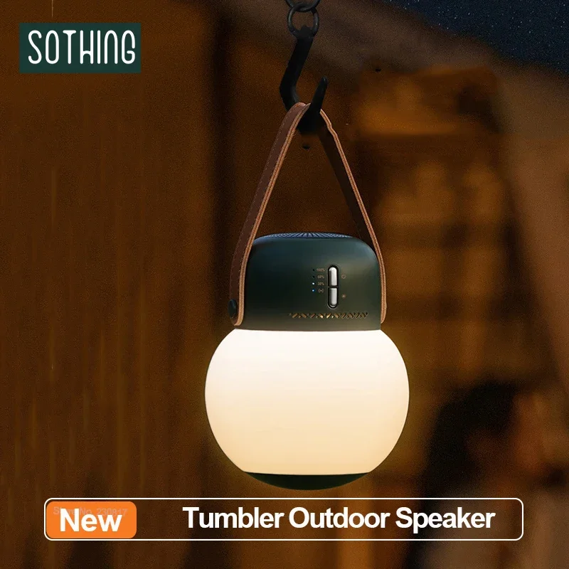 Youpin Sothing Tumbler Portable Wireless Speaker Outdoor Night Light Audio Long Battery Life Bluetooth Speakers