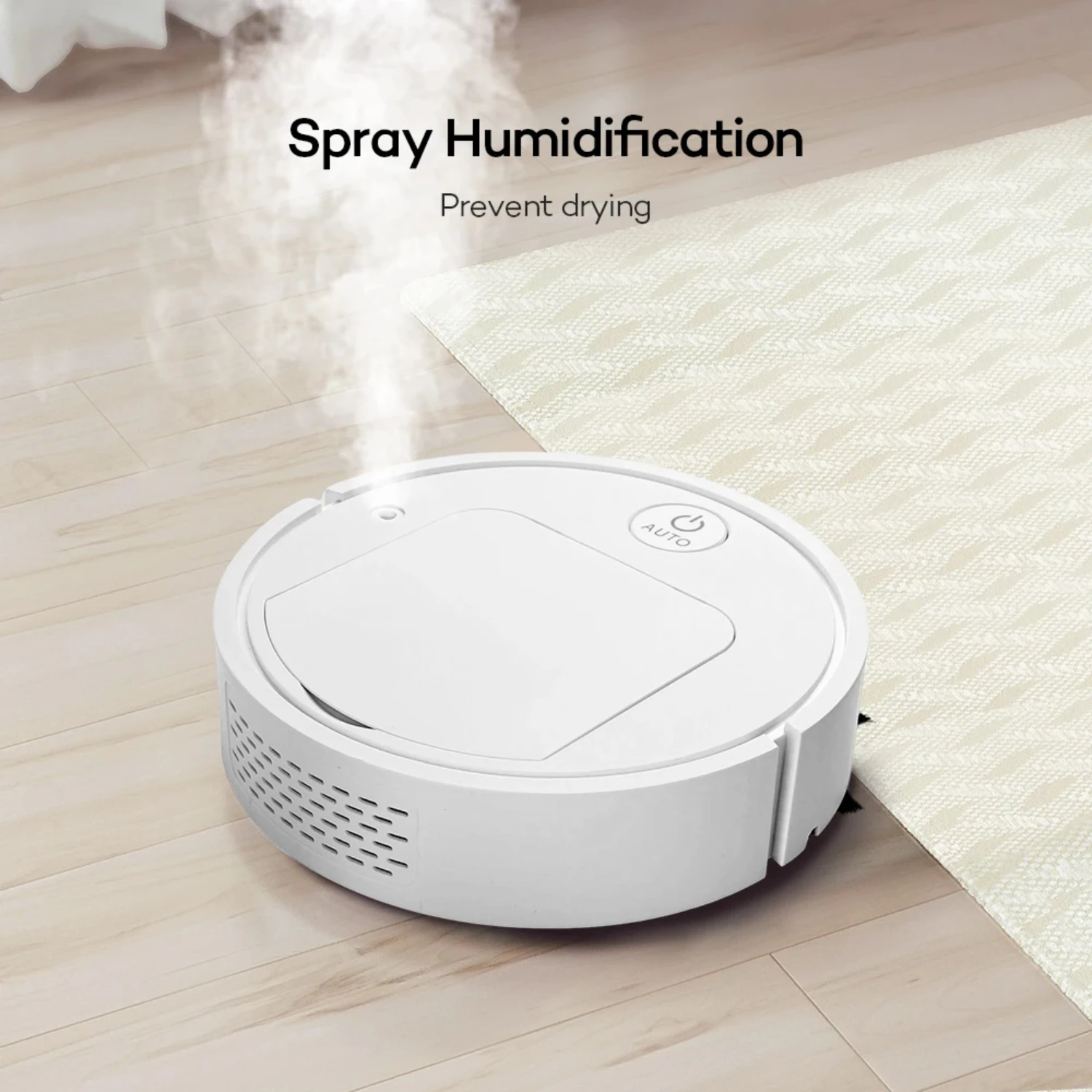 Versatile 5-in-1 Rechargeable Robot Vacuum Cleaner with Wet Mopping Capability for Automatic Sweeping and Cleaning - USB Powered