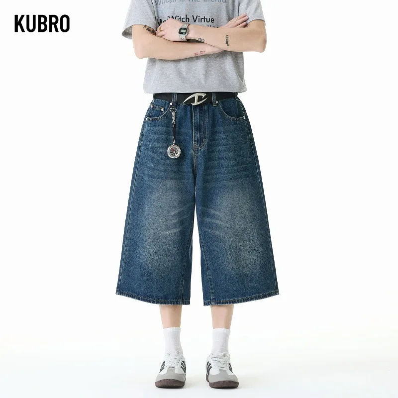 

Men's Summer Blue Regular Denim Shorts Jeans Versatile Fashion Short Jeans Male and Female Y2K Daily Outings and Outdoor Leisure