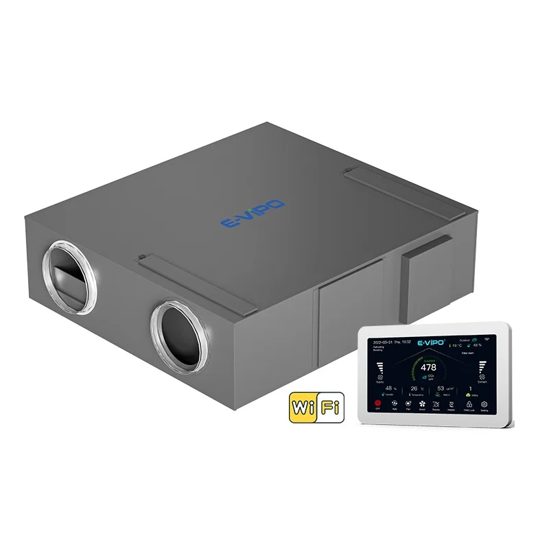 Sistema di ventilazione meccanico per il recupero del calore del ricuperatore d'aria con motore BLDC EC Bypass estivo