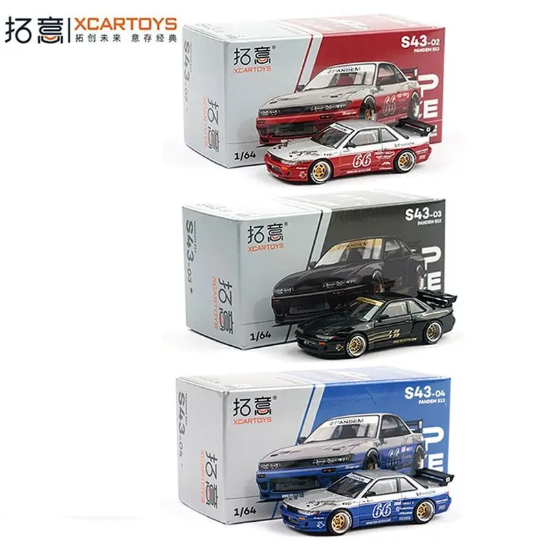 XCARTOYS 1 64 Scale Nissan Pandem S13 Rocket Bunny Alloy Diecast Car Model Miniature Racing Toy Vehicle for Kids and Collectors