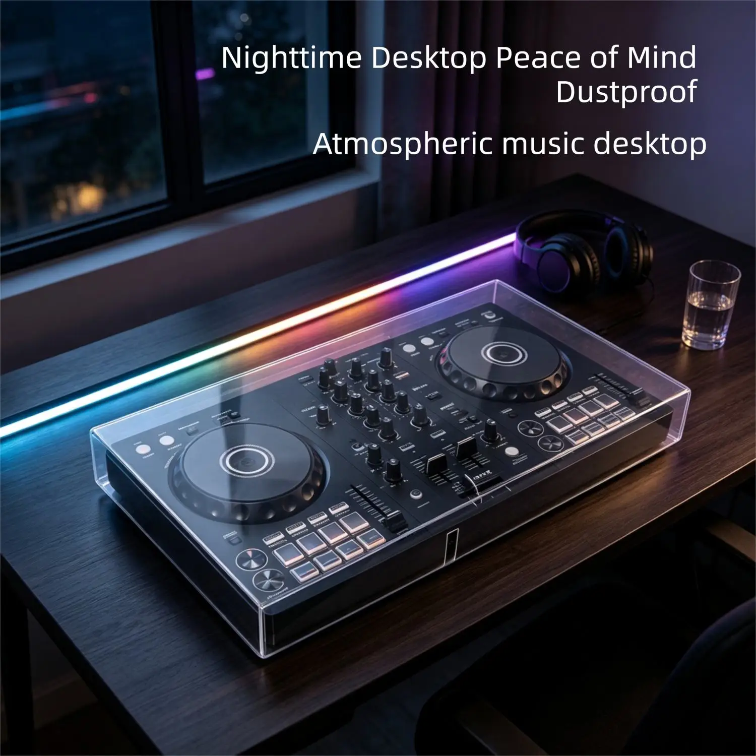 Transparent Protective Case For DDJ FLX4 Disc Player DJ Controller Scratch-Resistant Dustproof Cover Shell Replacement Accessory
