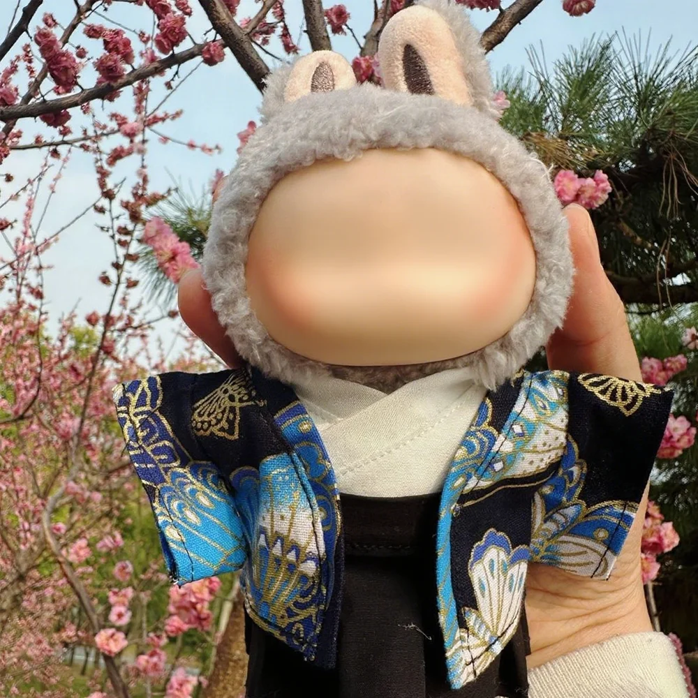 

Кукольная одежда для 17 см, плюшевая игрушка, комплект японского кимоно с любовью, мини-кукольная одежда, аксессуары V1/V2/V3, украшение для костюма с подвеской «сделай сам»