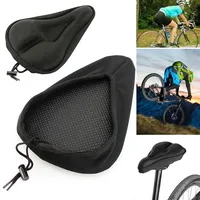 Bike Seat Silicone 3D Gel Saddle Cover for MTB Mountain Bike - Padded Soft Cushion & Breathable Pad