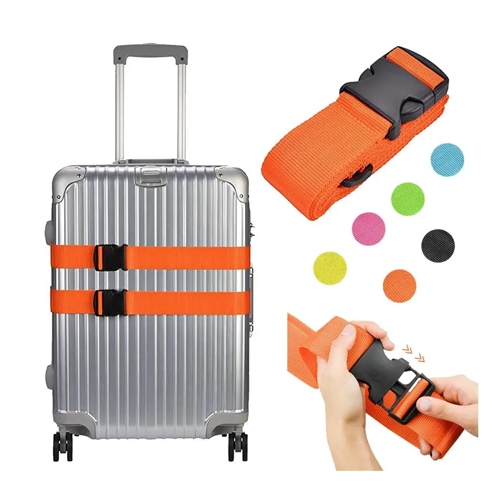 Adjustable Suitcase Belts Tying Rope Fixed Travel Suitcase Accessories Luggage Safe Straps Baggage Belts Luggage Buckle Strap