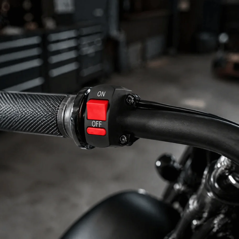 22mm(7/8in) Diameter Handlebar Mount Switch ON/OFF Design 2-Wire System Power Control Switch Motorcycle Modified Switch