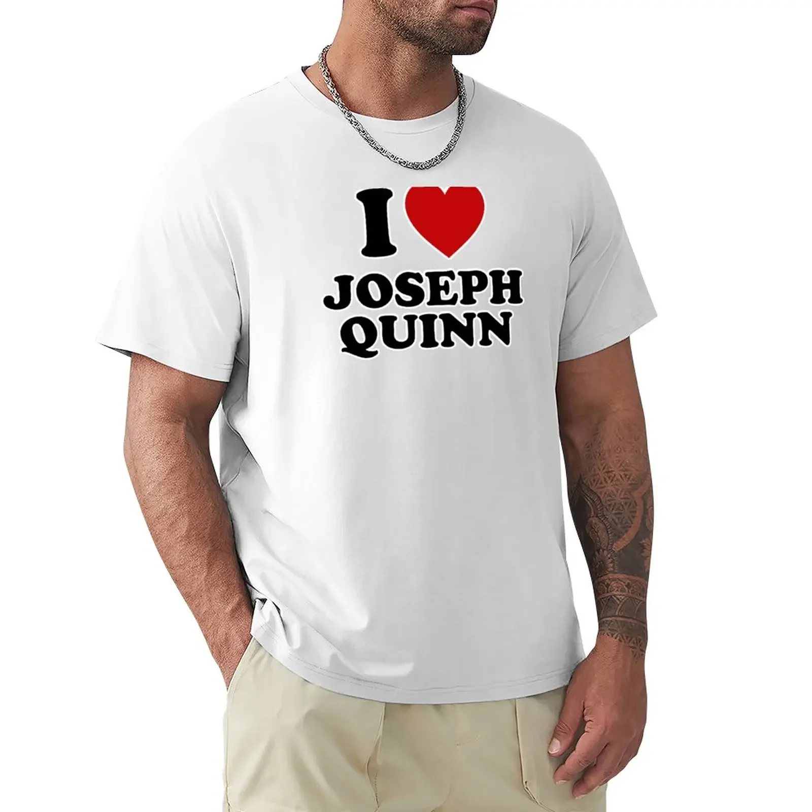 I love Joseph Quinn T-Shirt shirts graphic tee vintage graphic tee korean fashion men workout shirt