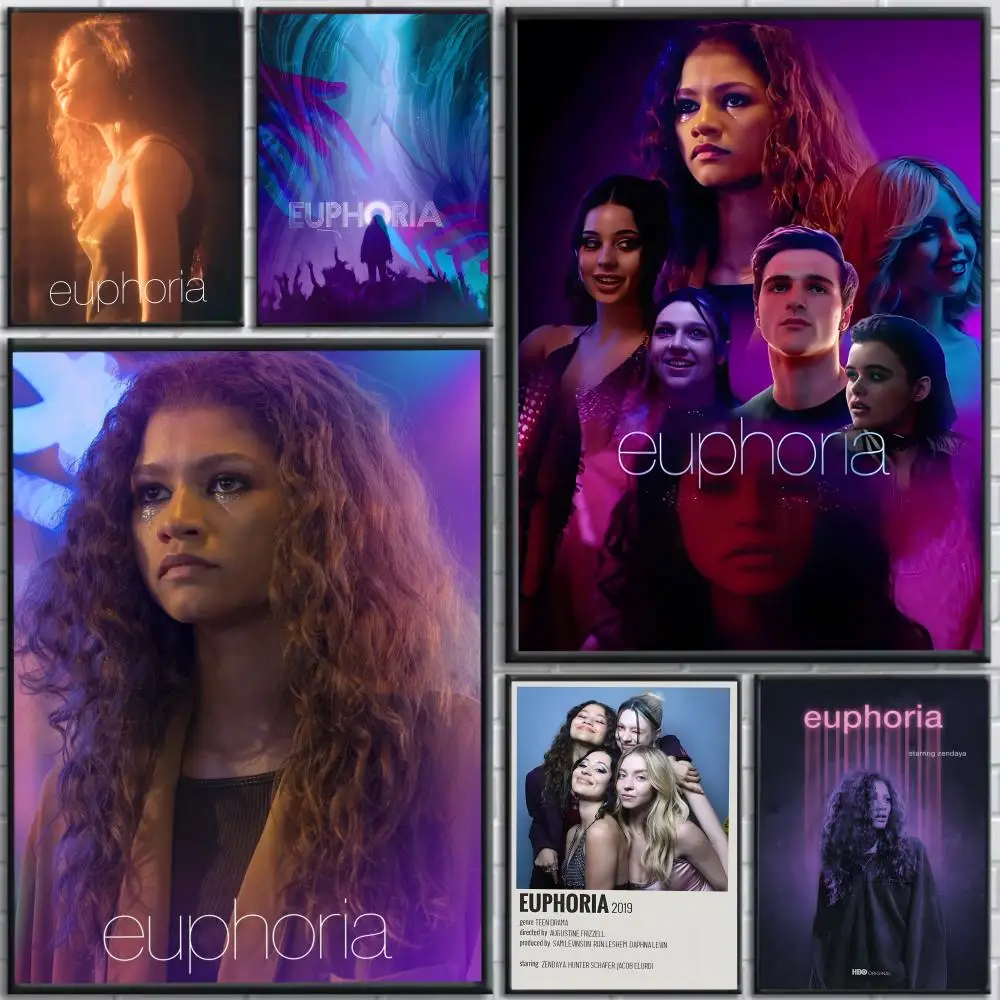 Affiche de la série télévisée Euphoria, peinture artistique avec impressions, décoration pour la maison, la chambre à coucher et le salon