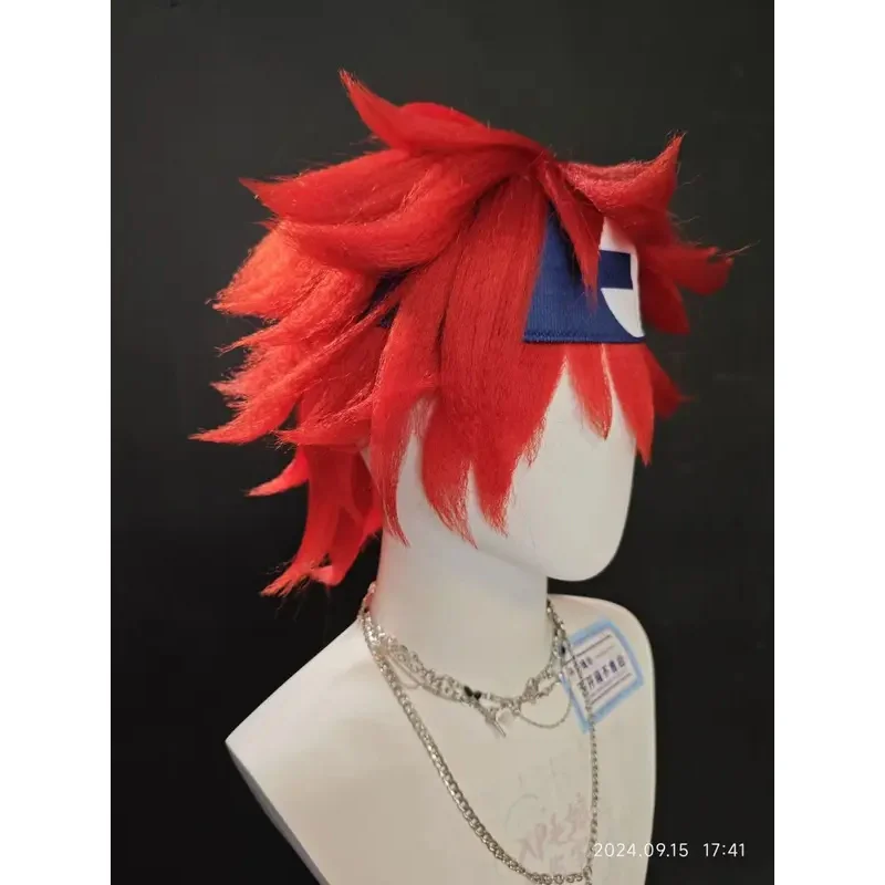 lili 123Styled SK∞ SK8 L'infinito ‌ Kiano Reki ‌   Hasegawa Ranga COS Festa di Halloween con capelli sintetici rossi resistenti al calore personalizzati