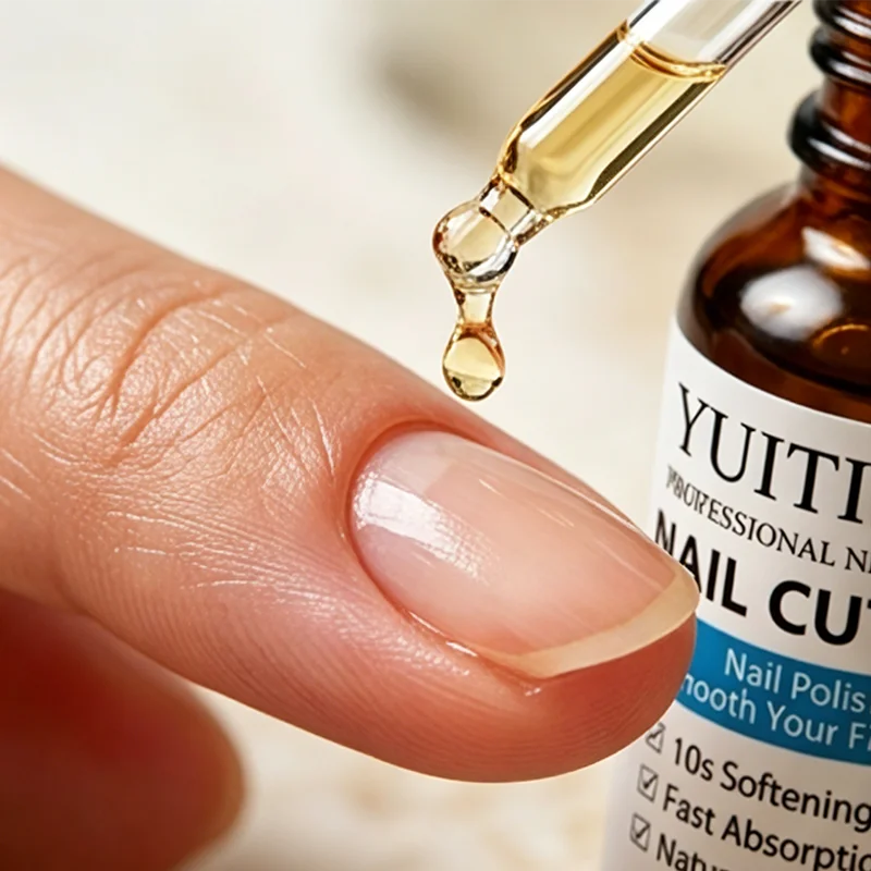 YUITIKUE 30ml Nagelhautöl 10 Sekunden Weichmacher für die Nagelhaut Schnell Einziehendes Natürliches Nagelöl Feuchtigkeitsspendende Maniküre Fingernagelpflege-Flüssigkeit
