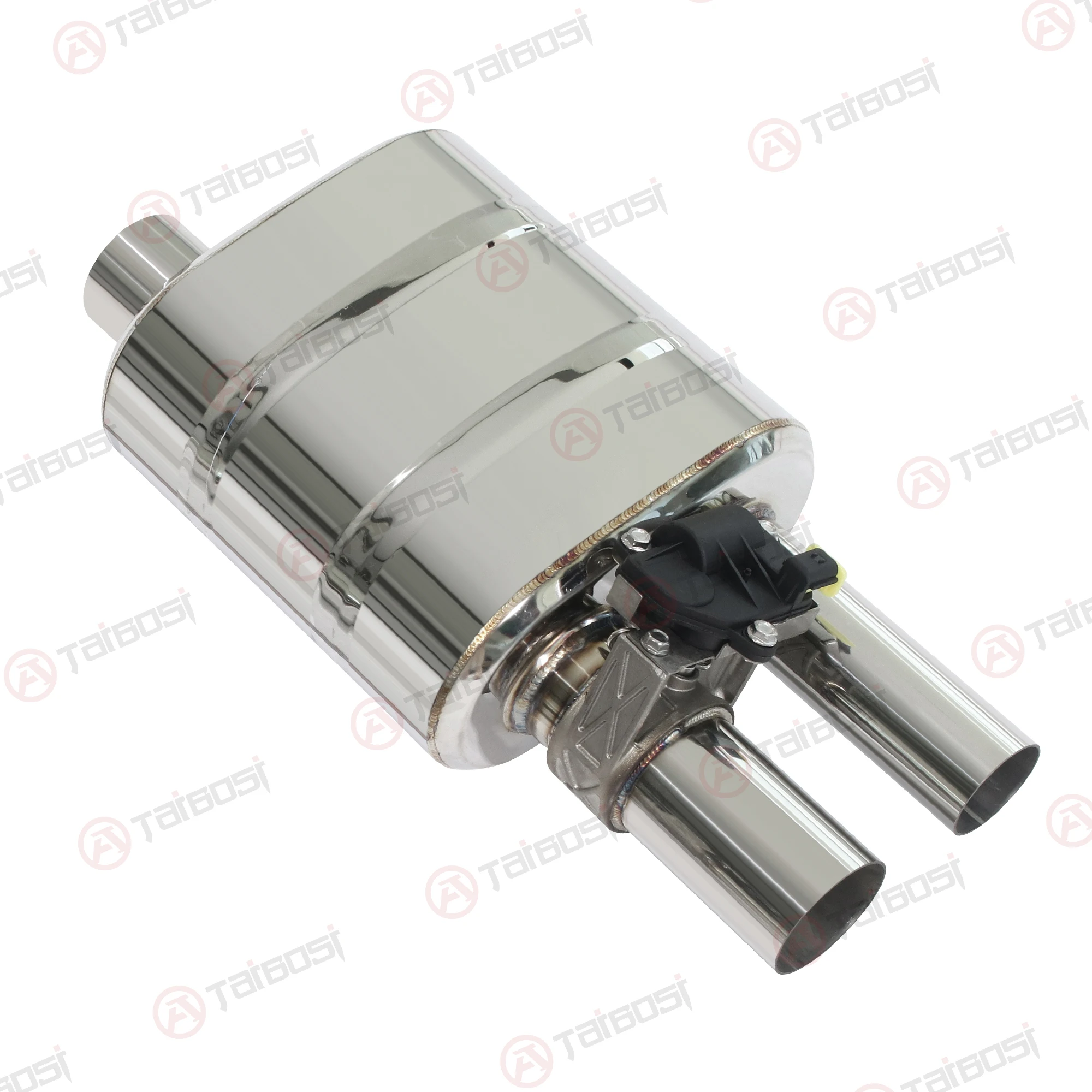 

Taibosi Car Electric Valve Exhaust Escape Muffler 1 Inlet 2 Outlet Wireless Remote Control Universal 51 60 63 70 76MM Cutout DIY