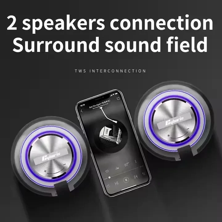 Cyboris V9 Pro Outdoor Sports Blue Tooth Speaker 50w High-Power Sound System Subwoofer Wireless Surround Portable Speakers V9Pro