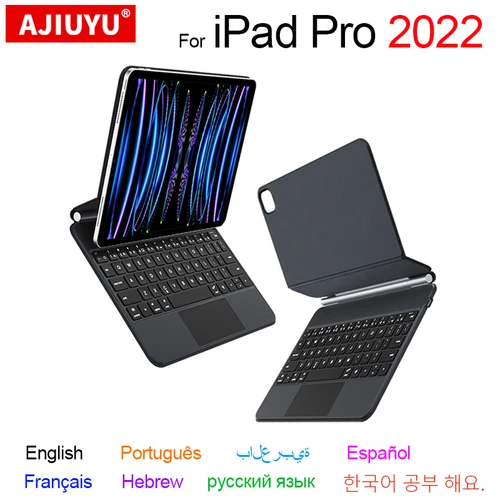 Imagen 1 del producto Teclado mágico para iPad Pro 11 12,9 M2 6th 5th 4th 3rd Gen 2022 2021 2020 2018 Air 5 4 10,9 Air 5th 4th Gen funda para teclado