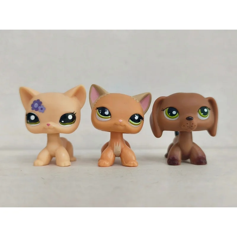 3pcs/lot LPS Figure Cat Dog #1962#790 Littlest Pet Shop Kid Toy