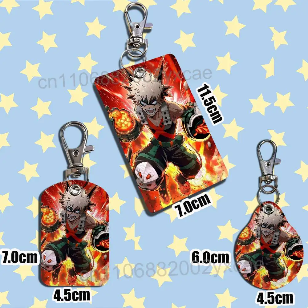 Cool and stylish Deku Katsuki Bakugo MHA Card Holder Keychain Key Ring Door Lock Access Protective Case For Security Gift