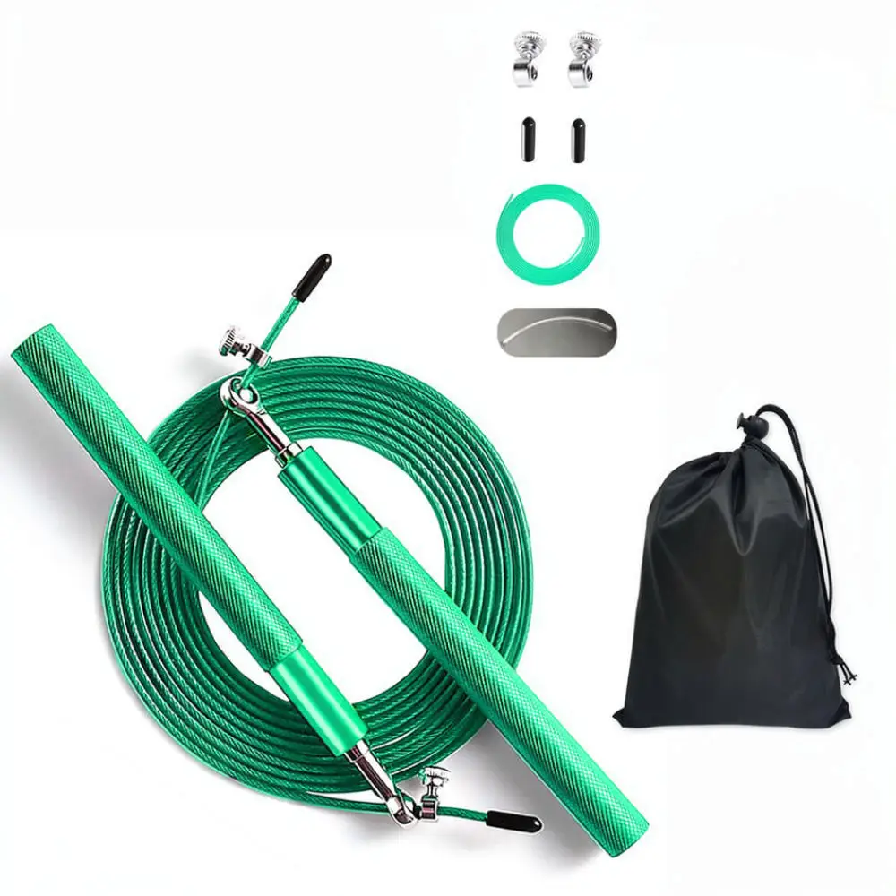 WOSWEIR Professional Skipping Rope Steel Wire Speed Fitness Workout Equipment Aluminum Handle Training Exercise Tool