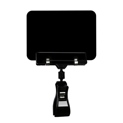 PVC 블랙 카드 슈퍼마켓 가격 태그 디스플레이 스탠드 팝 칠판 사인 클립, 프로모션 플라스틱 라벨 홀더, 10x12cm, 1 개 