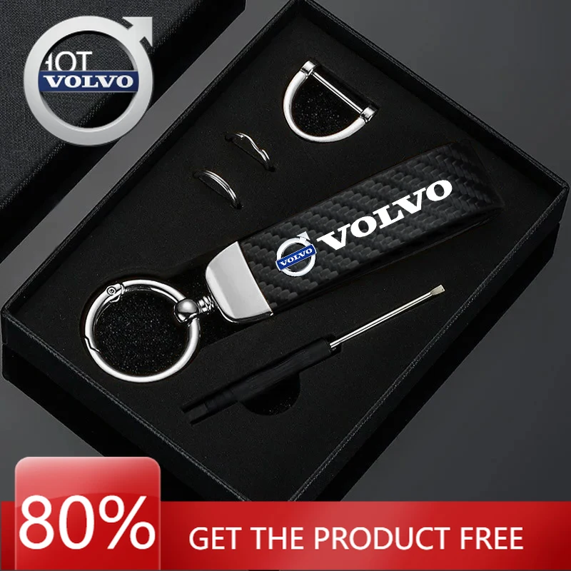 

Эмблемы 2026 Новый для Volvo углеродное волокно стиль автомобильный брелок автомобильный брелок с эмблемой для Volvo Xc60 Xc90 V40 V60 S60 XC40 V50 V90 S80