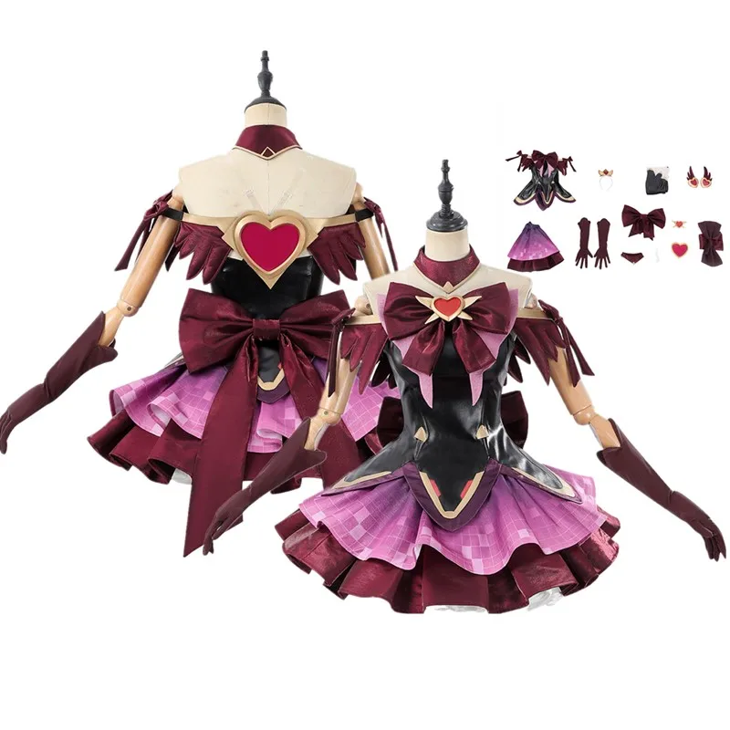 

Juno Cosplay Costume OW Fantasia Adult Women Top Skirt Belt Gloves Outfits Halloween Disguise Carnival Party Suit