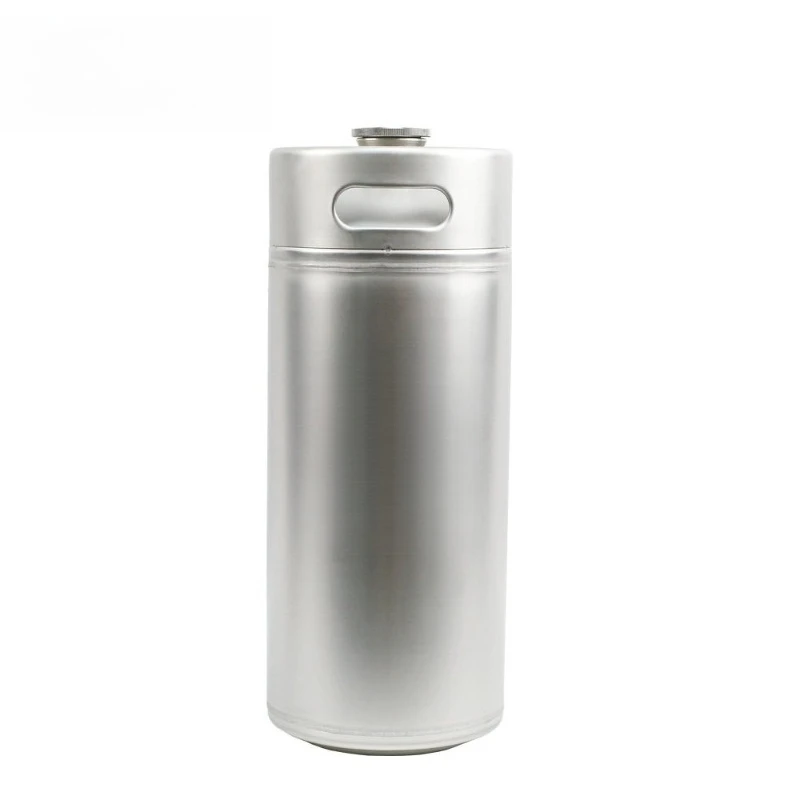 4L Stainless Steel Beer Keg With Tap Homebrew Pressure Pot Outdoor Beer Dispenser For Secondary Fermentation