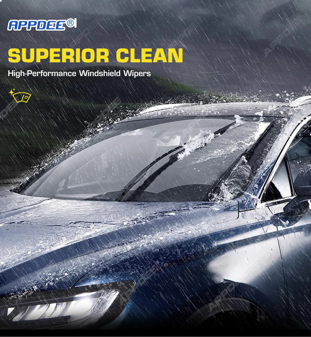 Für Dongfeng Box Nammi 01 GuGo Motors BOX 2024-2026 Silikon- & Gummi-Wischer Vordere Scheibenwischer Windschutzscheibe – Detail 1