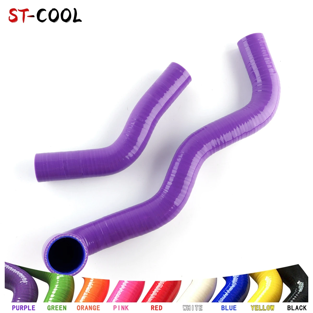 

For Toyota Hilux LN60 LN61 LN65 2.4L Diesel W / 2L Radiator Coolant Silicone Hoses Kit Tubes Piping 2Pcs 10 Colors