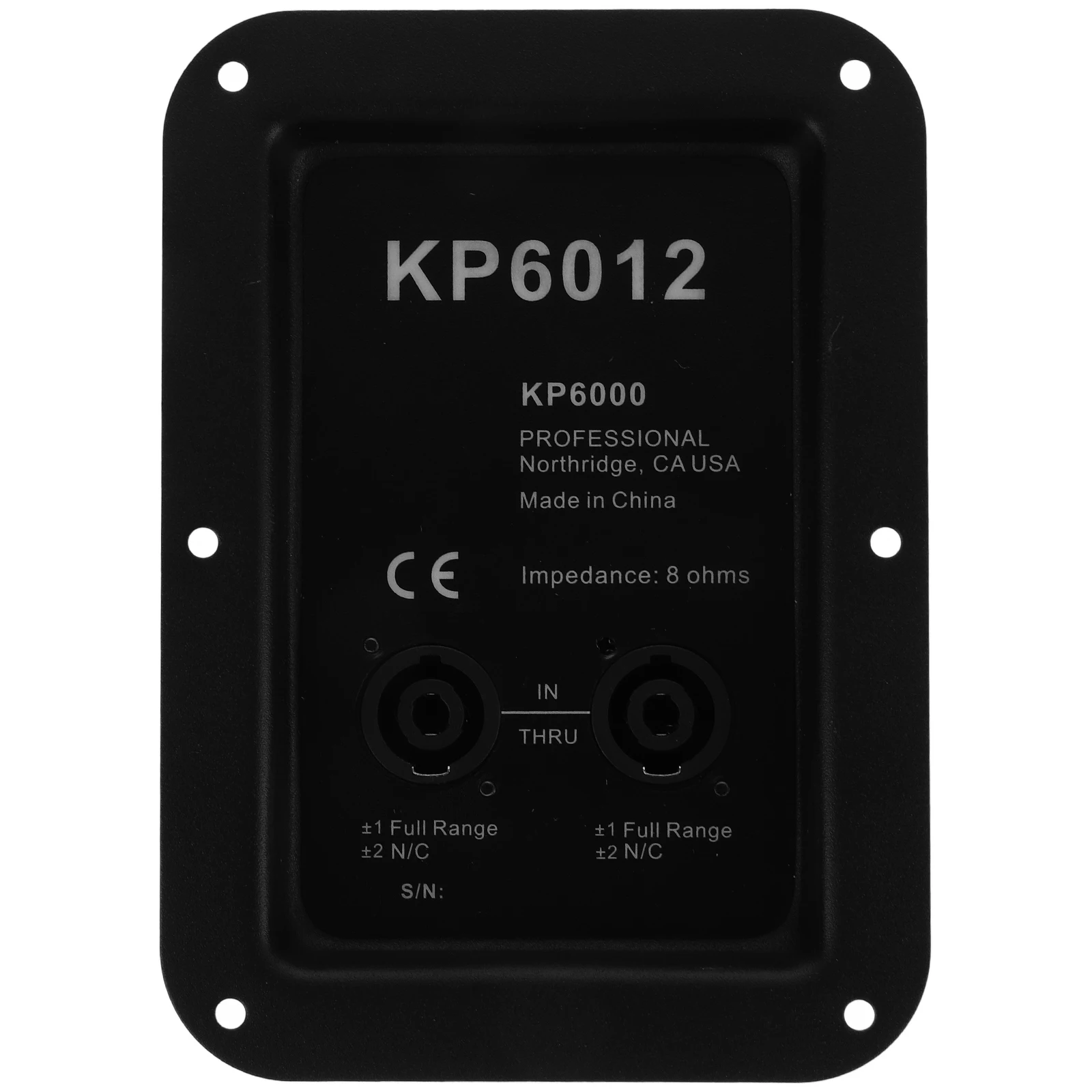 

Loudspeaker Junction Box Metal Speaker Wire Connector Holder Black Wall Plate Speaker Supplies Accessories Terminal