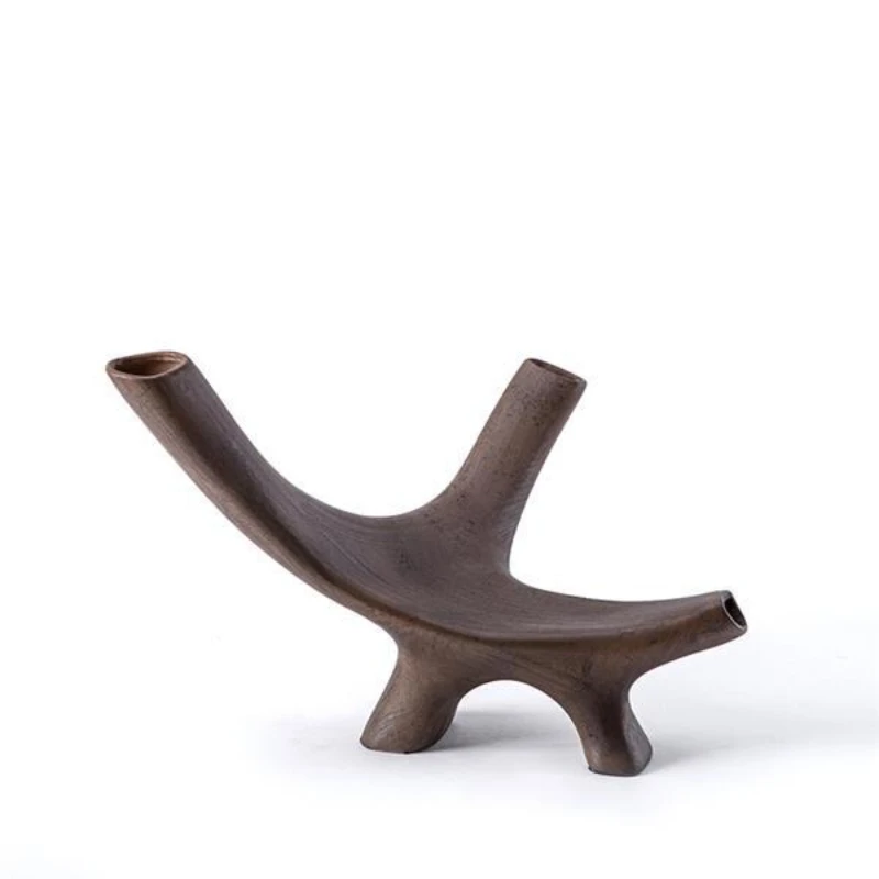 

Modern geometric irregular resin jewelry, imitation branches creative old ornaments, Chinese style