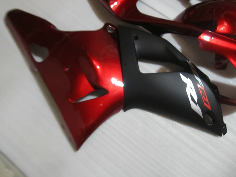 Injection molding free customize fairing kit for YAMAHA YZFR1 2000 2001 wine red black fairings set YZF R1 00 01 SZ11