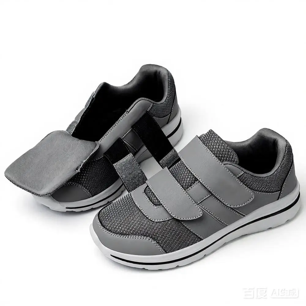 

Wide Toe Box Sneakers Diabetic Shoes Swollen Feet Fat Foot for Elderly Hallux Valgus Bunion Orthopedics Thumb Eversion Footwear