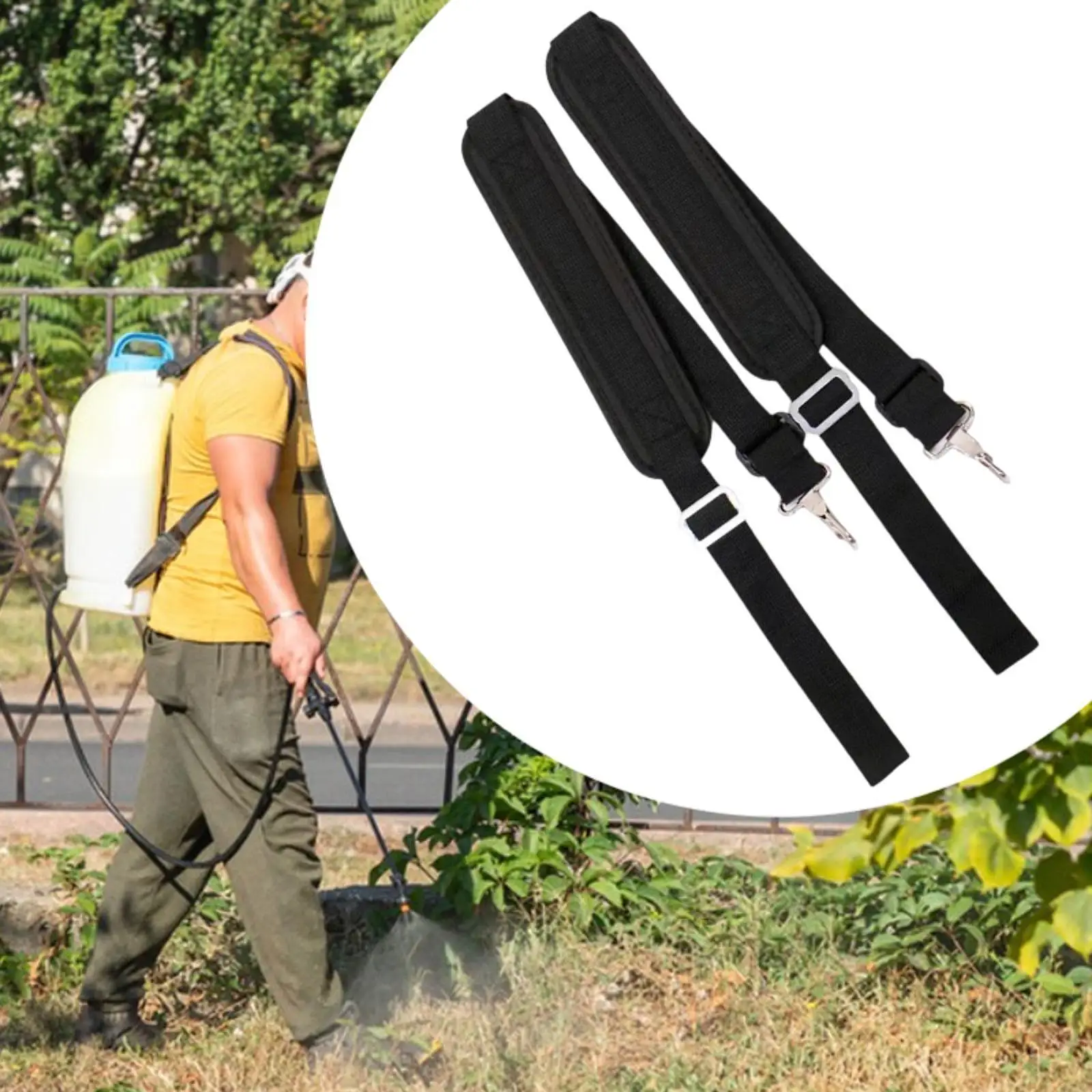 2Pcs Backpack Sprayer Replacement Straps Adjustable Oxford Cloth Sprayer Shoulder for Garden Sprayer Accessories