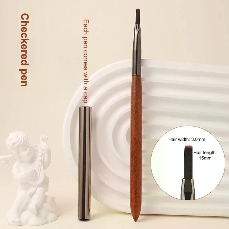 耐久性のあるサンダルウッドポールネイルアートブラシプロフェッショナルネイルライナーブラシネイルアート光線療法ペンネイルペイントブラシ