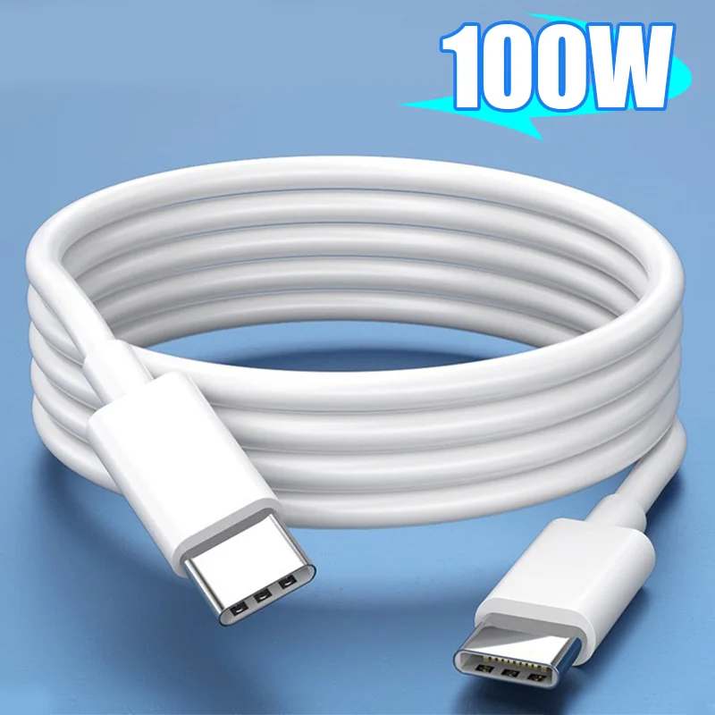 100W Double Type C Cable Super Fast Charing Line for Xiaomi Samsung Huawei Honor Quick Charge 2 USB C Port PD Cables Data Cord