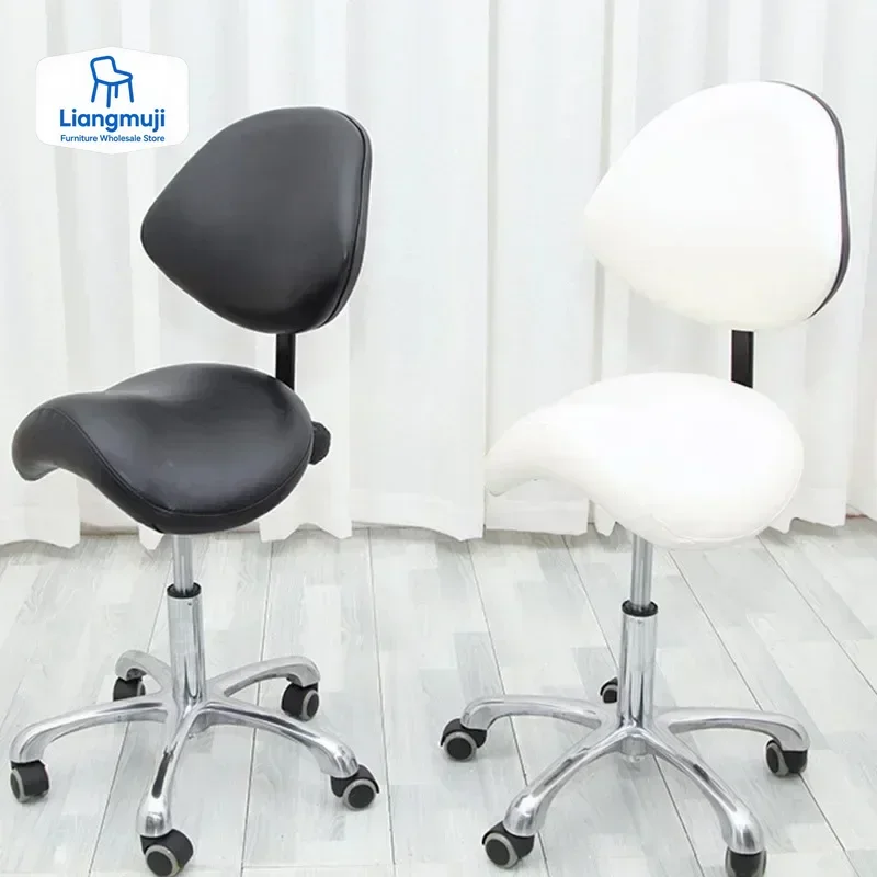 

Professional Hairdressing Chair Beauty Salon Saloon Chairs White Pedicure Furniture Beautician Stool Station Rolling Business