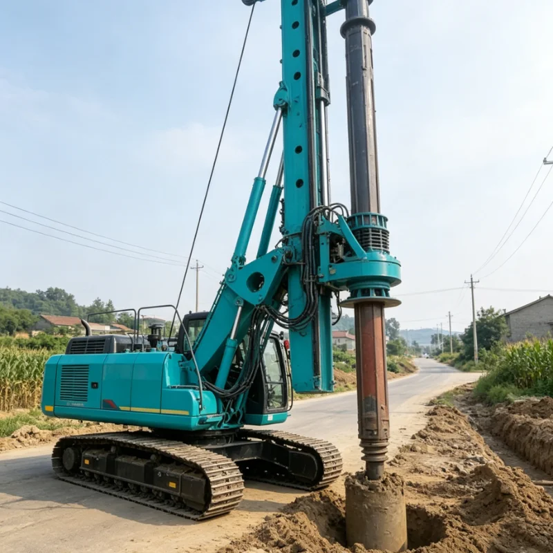 Customized Deep Foundation Pile Driver Rotary Drilling Rig Screw Pile Hydraulic System for Large Diameter Hole