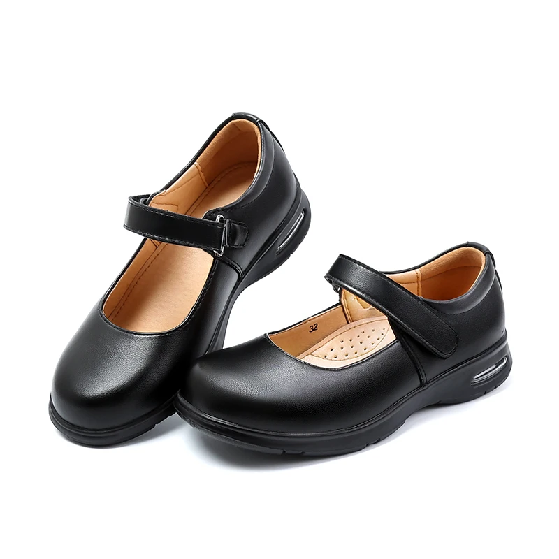 Leather Shoes School Shoe Male Mary Janes Comfortable Princess Girl Shoe Footwear Barefoot Kids Black Female Soft Bottom Light