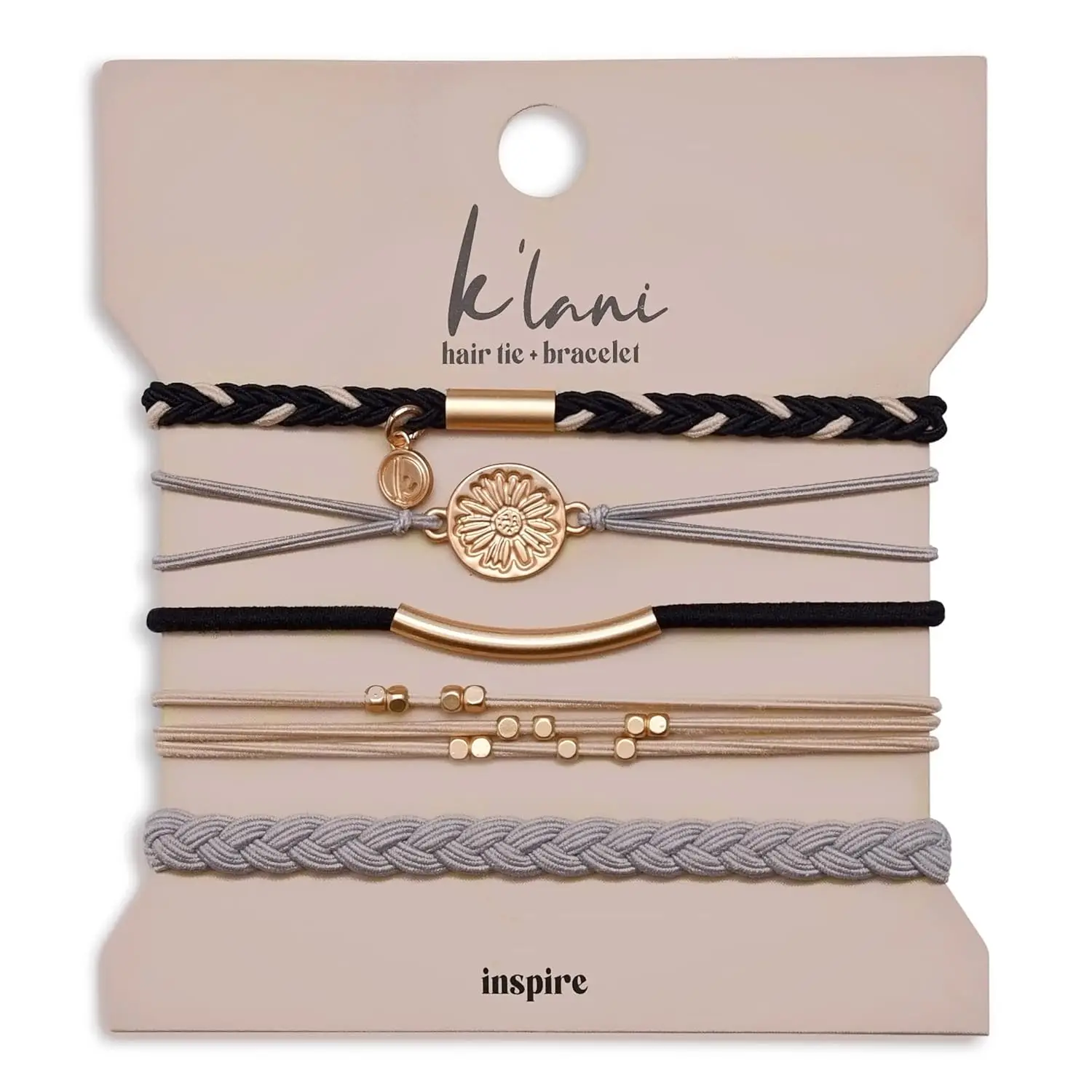 

K’lani Hair Tie Bracelets for Women - Elastic Hair Bands That Double as Stylish Jewelry, Strong Hold
