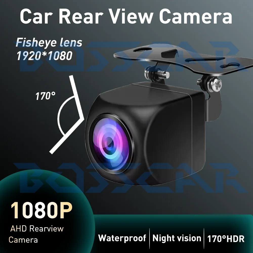 

Car Rear View Camera AHD CVBS 1080P Full HD Reversing Image Camera 170° Wide Angle Night Vision Fisheye Len Car Reversing Camera