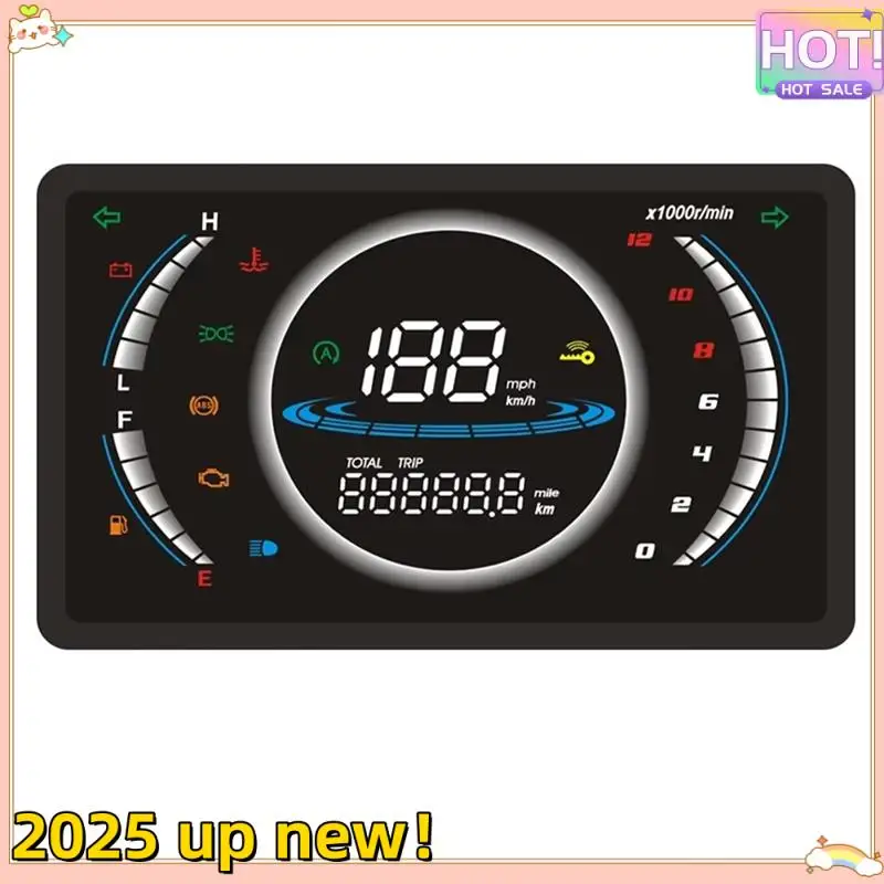 

Motorcycle Speedometer Motorcycle LED Digital Speedometer Motorcycle Speedometer Withtemperature Device